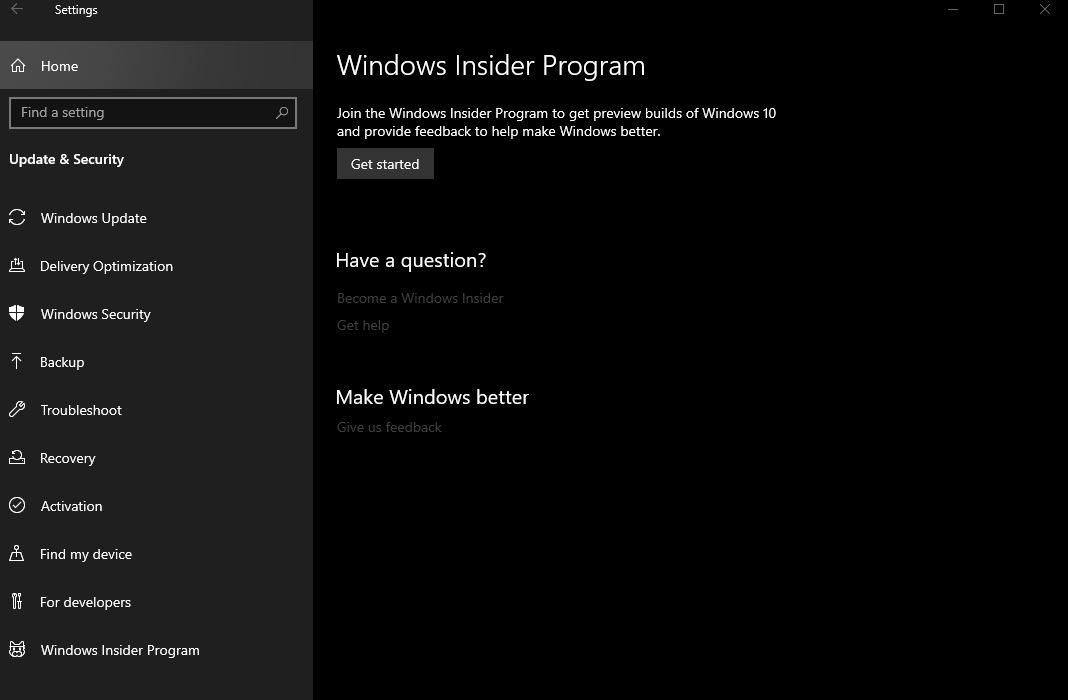windows Insider در ویندوز